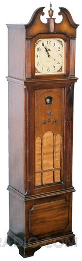 Model 71GC Grandfather Clock - 1931 Model 570 shown. Model 71GC Grandfather Clock is identical except for the escutcheon.